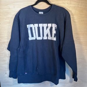 Duke Vintage Cotton Exchange Sweatshirt XL Navy Blue